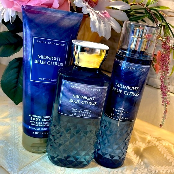 🆕 Bath & Body Works 3-Piece “Midnight Blue Citrus” Complete Body Care Set - Picture 12 of 12